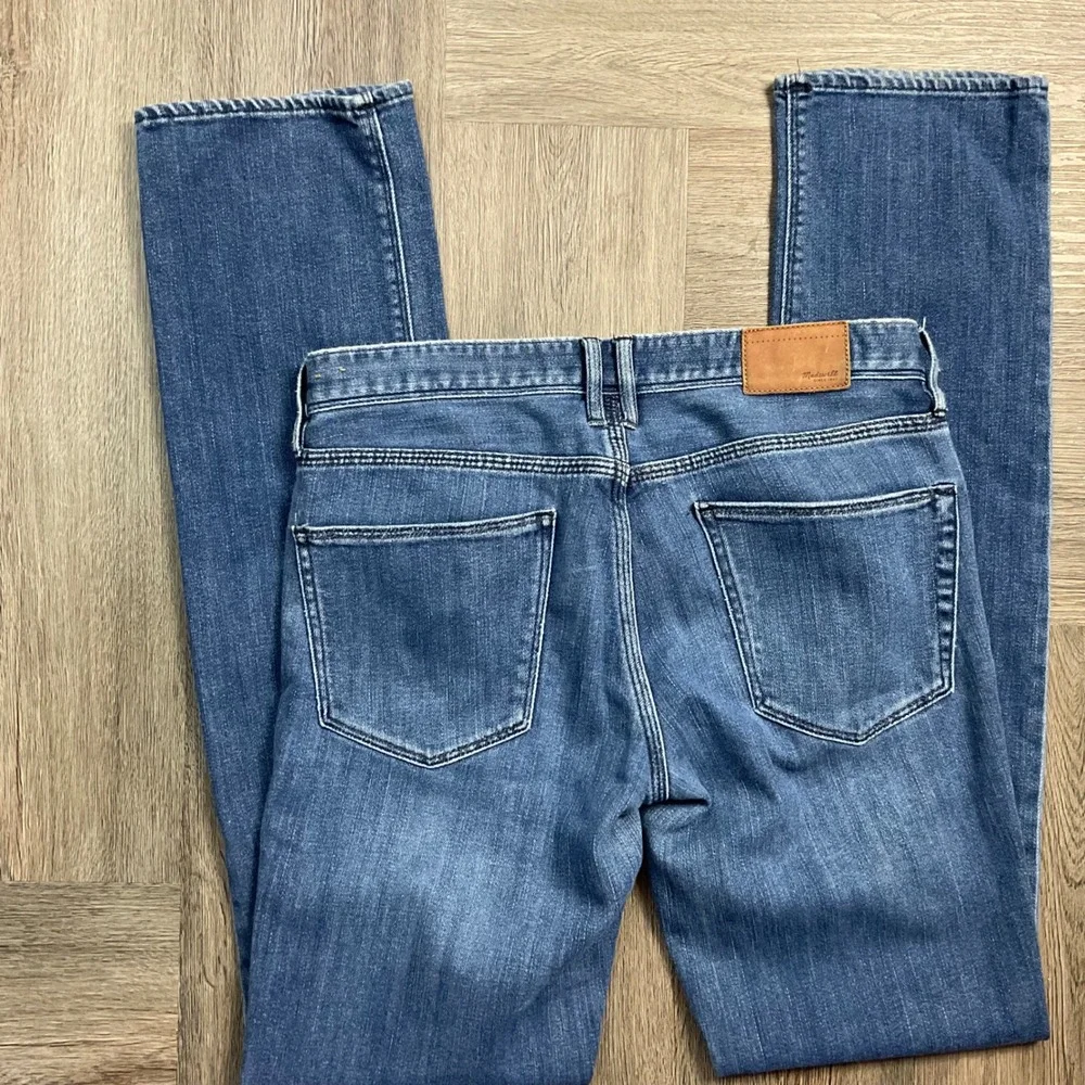 Madewell Rail Straight Low Rise Jeans Womens 27x34 Blue Medium Wash Classic Boho
